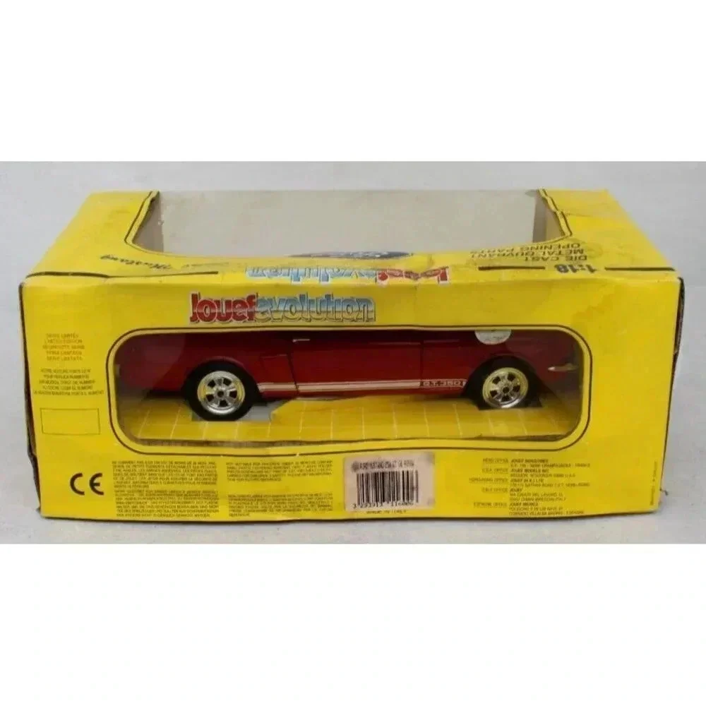 Vtg Jouef Evolution Red 1:18 Scale Ford Mustang 350 GT 65 Diecast Toy Race Car